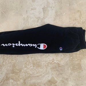 Champion Boys Jogger Black Sweatpants. Size Large